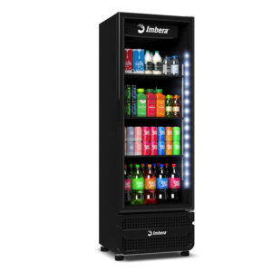 Expositor Vertical 485L Porta Vidro Full Black VRS16 - Imbera