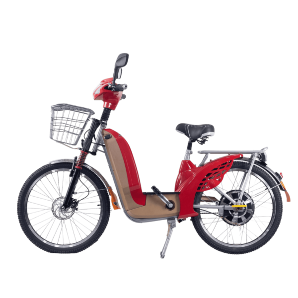 Bicicleta Elétrica ECO350 Vermelha Hattz