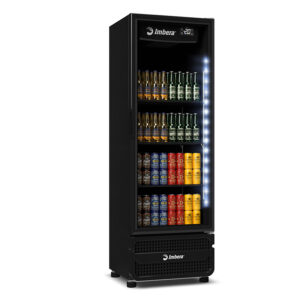 Cervejeira Vertical 569Lts Porta de Vidro Preto CCV355-220V Imbera
