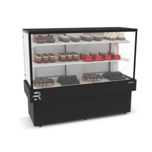 Vitrine Confeitaria Refrigerada Vanguard Plus 1,45 Metros Preto CVPR2P 220V Refrimate