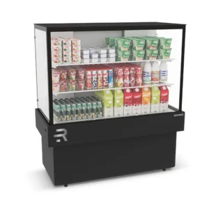 Vitrine Confeitaria Refrigerada Vanguard Plus 1,10 Metros Preto CVPRAF1100 220V Refrimate
