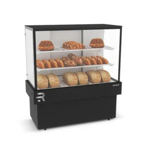 Vitrine Confeitaria Seca Vanguard Plus 1,10 Metro Preto CVPS1100 220V Refrimate