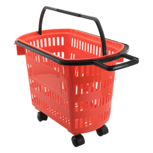 Cesta Plástica com Rodinhas 30 litros Della Plast