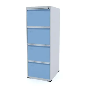 Armário Arquivo de Aço 4 Gavetas Pasta Suspensa Azul-Dali Pandin