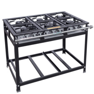 Fogão Industrial 6 Bocas 30X30 Baixa Pressão Economy Cristalaço