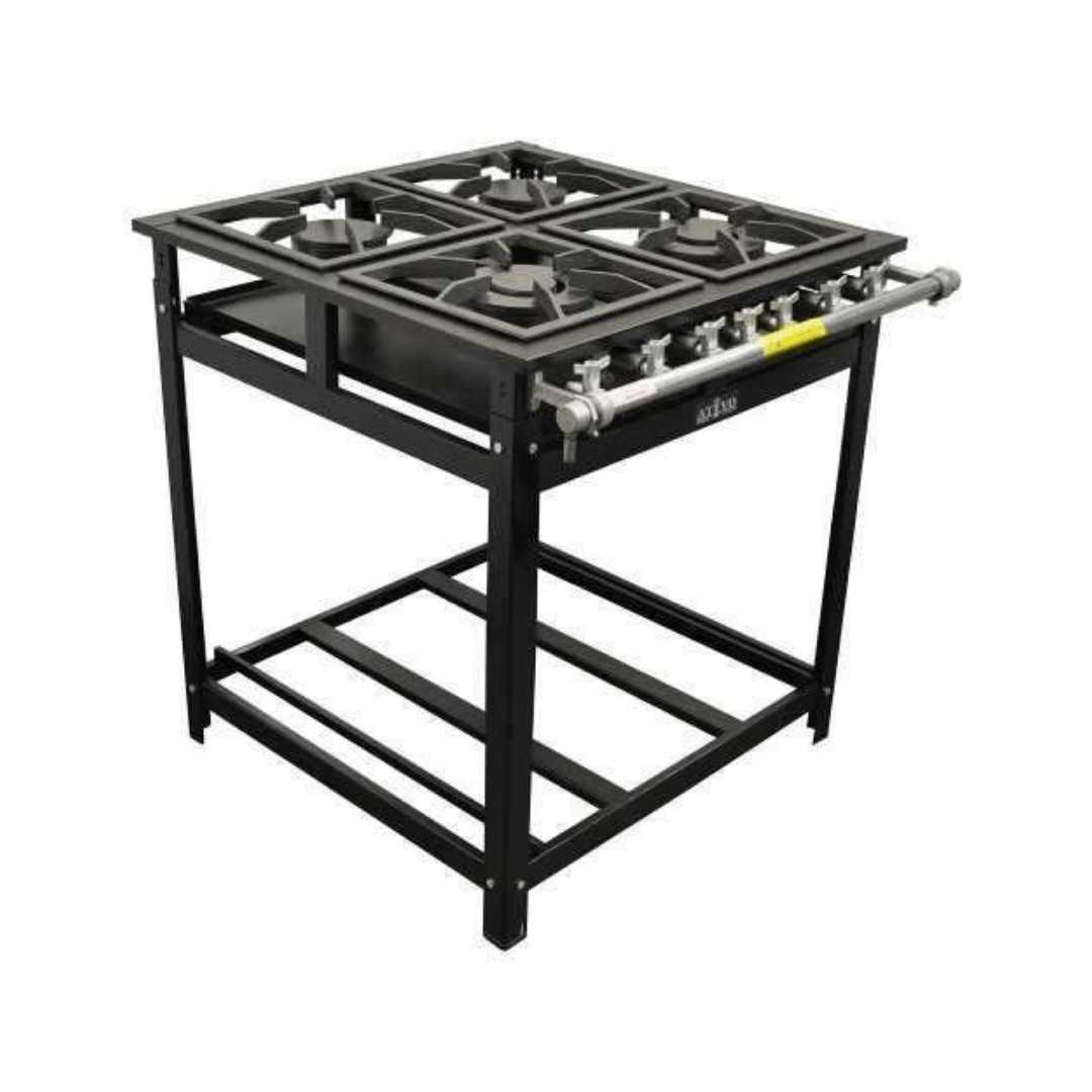 Fogão Industrial 4 Bocas 30X30 Baixa Pressão Economy Cristalaço