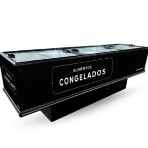 Expositor Ilha Congelados 2,85m 900Lts Adesivada 220V Newtermisa