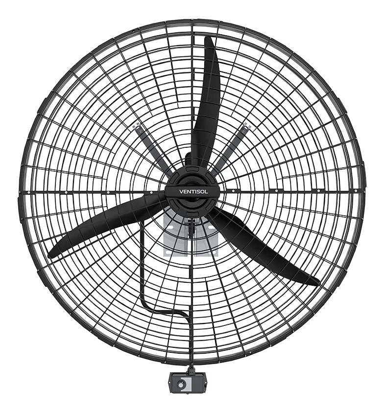 Ventilador Industrial de Parede 100cm 3 Pás 1/2CV Preto 220V Ventisol - Imagem 2