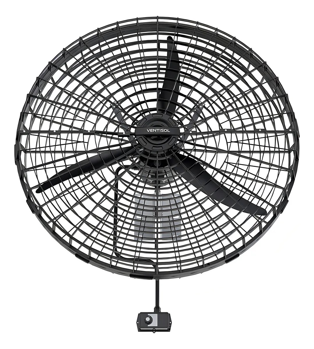 Ventilador Industrial de Parede 100cm 3 Pás 1/2CV Preto 220V Ventisol - Imagem 4