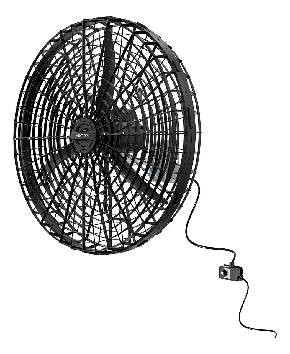 Ventilador Industrial de Parede 100cm 3 Pás 1/2CV Preto 220V Ventisol - Imagem 7