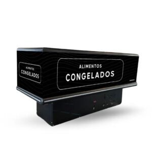 Expositor Ilha Congelados 1,90m 600Lts Adesivada 220V Newtermisa