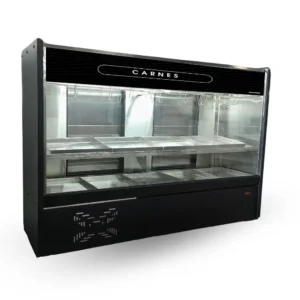 Vitrine Expositor Açougue 2,00m Tendal e Prateleira FTPM200 220V Newtermisa