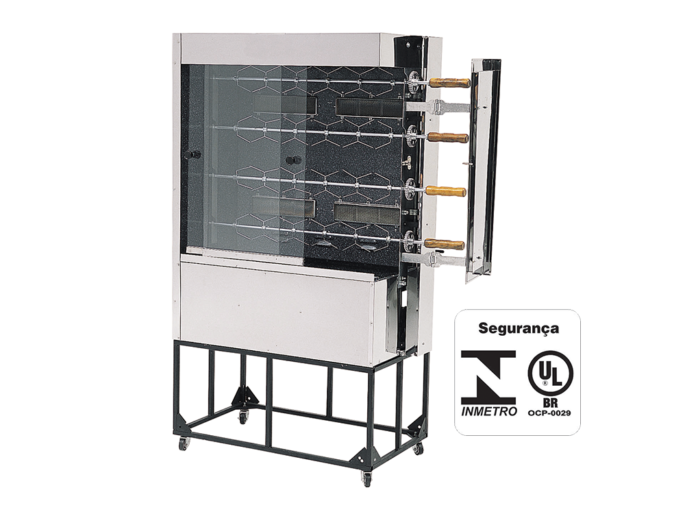 Assador de Frangos a Gás 4 Espetus SGF2 Venâncio