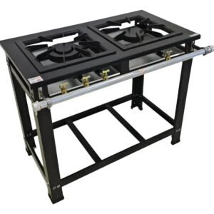 Fogão Industrial 2 Bocas 1Qs/1Qd 40X40 Baixa Pressão P10 Itajobi
