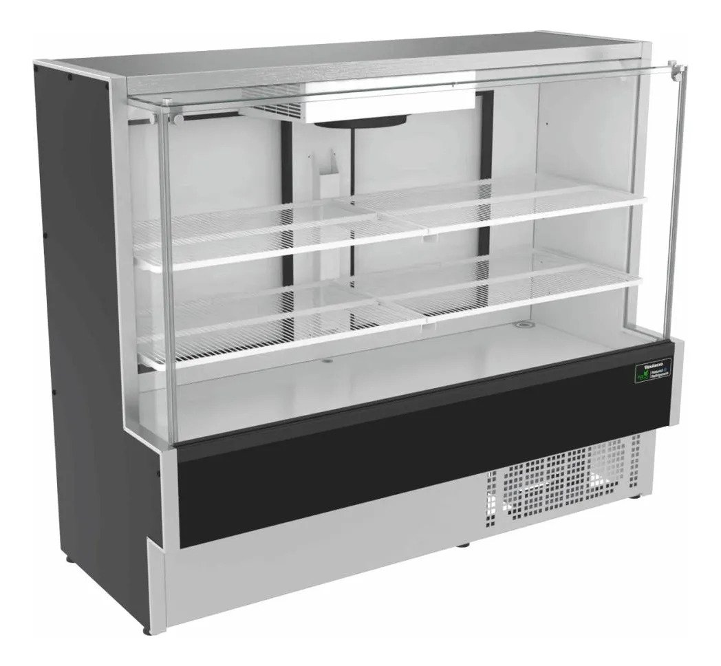 Vitrine Refrigerada Ar Forçada 140cm Preto VBVEC14 220V Venâncio